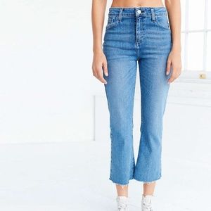 BDG kick flare high waisted crop jeans